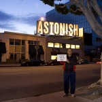 Richard Shargani with Kenneth Anger's artwork... Beverly Drive, north of Pico