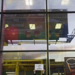 Reflection of David Lamelas' artwork...  Pico, west of Fairfax