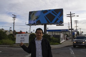 Ricardo and James Welling's artwork... La Brea, south of the 10 Freeway