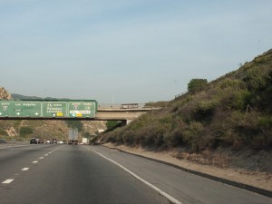 Over the 5 South before the 14 Exit... for you to see